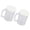 2sets, variant on Ice Cup Double Layer Design Freezer Mug Chillder with Handle Freezing Cocktails Water Drink Frosty Cup For Home Use