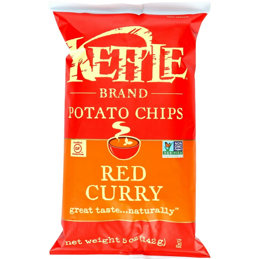 Kettle Potato Chips, Red Curry, 5 Oz