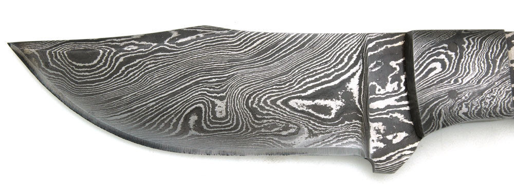 Wild Turkey Handmade Custom Full Tang Damascus Steel Blank Blade Knife 8"