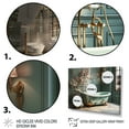 thumbnail image 3 of Designart "Art Deco in the Bathroom III" Bath & Laundry Floater Framed Wall Art Living Room, 3 of 7