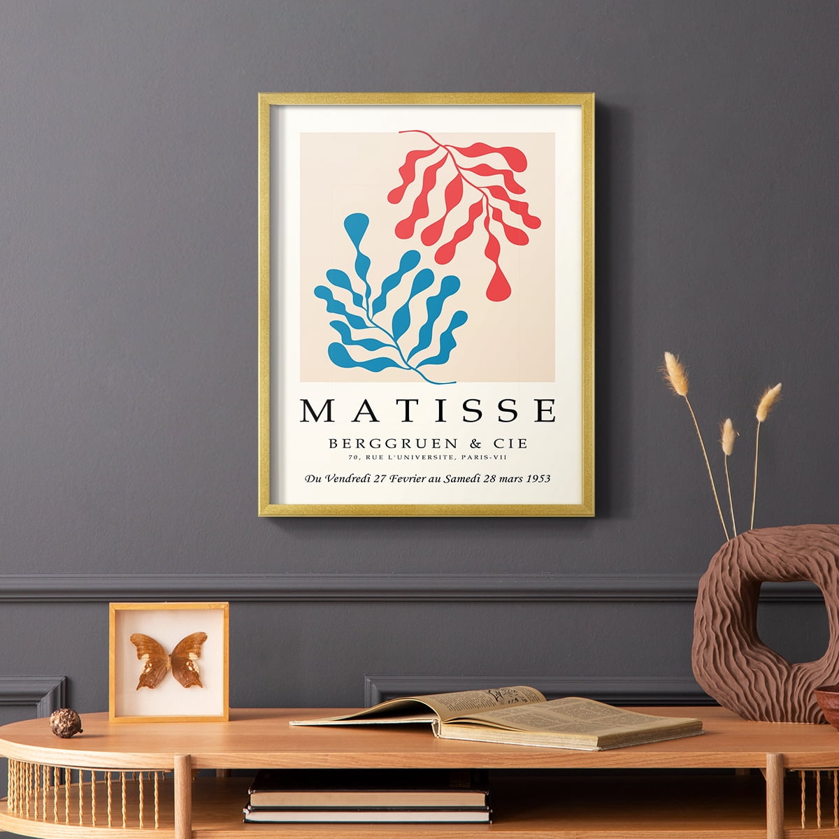 Matisse CCCXXVI in Gold Solid Wood 8 x 10 Framed Print