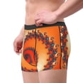 thumbnail image 2 of Pofeuu Orange Rotating Print Men’s Boxer Briefs, Moisture-Wicking Underwear, Regular,Trunk-Small, 2 of 5