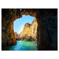thumbnail image 2 of Sea through Rocky Cave Portugal - Extra Large Seashore Canvas Art, 2 of 3