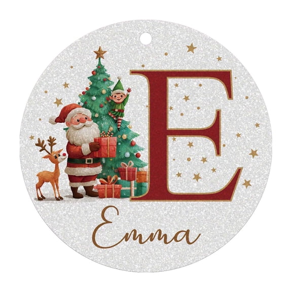 Cheapark 26 Letters Christmas Tree Pendants - Personalized Custom Ornaments, Alphabet Decor for Xmas Trees, Unique Festive Home Decorations for Holiday Seasons