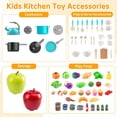 thumbnail image 3 of Juego de juguetes imaginarios para cocinar Kitchen Playset Funpynani, 100 piezas, 3 of 8