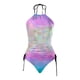 thumbnail image 4 of WILLBEST Traje de Baño Mujer Manga Larga Traje de Baño Tankini Con Estampado de Estrellas Degradado Separado Para Mujer Conjunto 2, 4 of 4