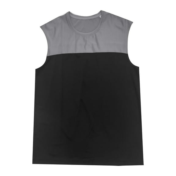 Bcfgryg Men's Basketball Sleeveless Tank Top Athletic Gym Training T Shirt Workout Apparel Men's Work Vest