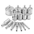 thumbnail image 2 of Kit de brocas de sierra perforadora de vidrio, herramienta de corte, vástago Universal para uso Industrial de mármol cerámico, 15 Uds., 2 of 8