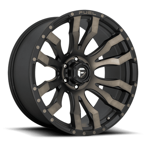20 x 10. inches /8 x 180 mm, -18 mm Offset FUEL Maverick NBL-Gloss BLK MIL Wheel with Painted 