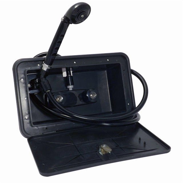 Phoenix Exterior Shower PF266701 Black; Key Lockable; With Individual Box