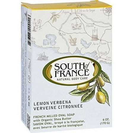 South of France French Milled Oval Soap - Lemon Verbena, 6 oz Bar(S)