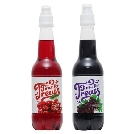 Victorio Time for Treats Snow Cone Syrup 2 Pack Bundle Cherry and