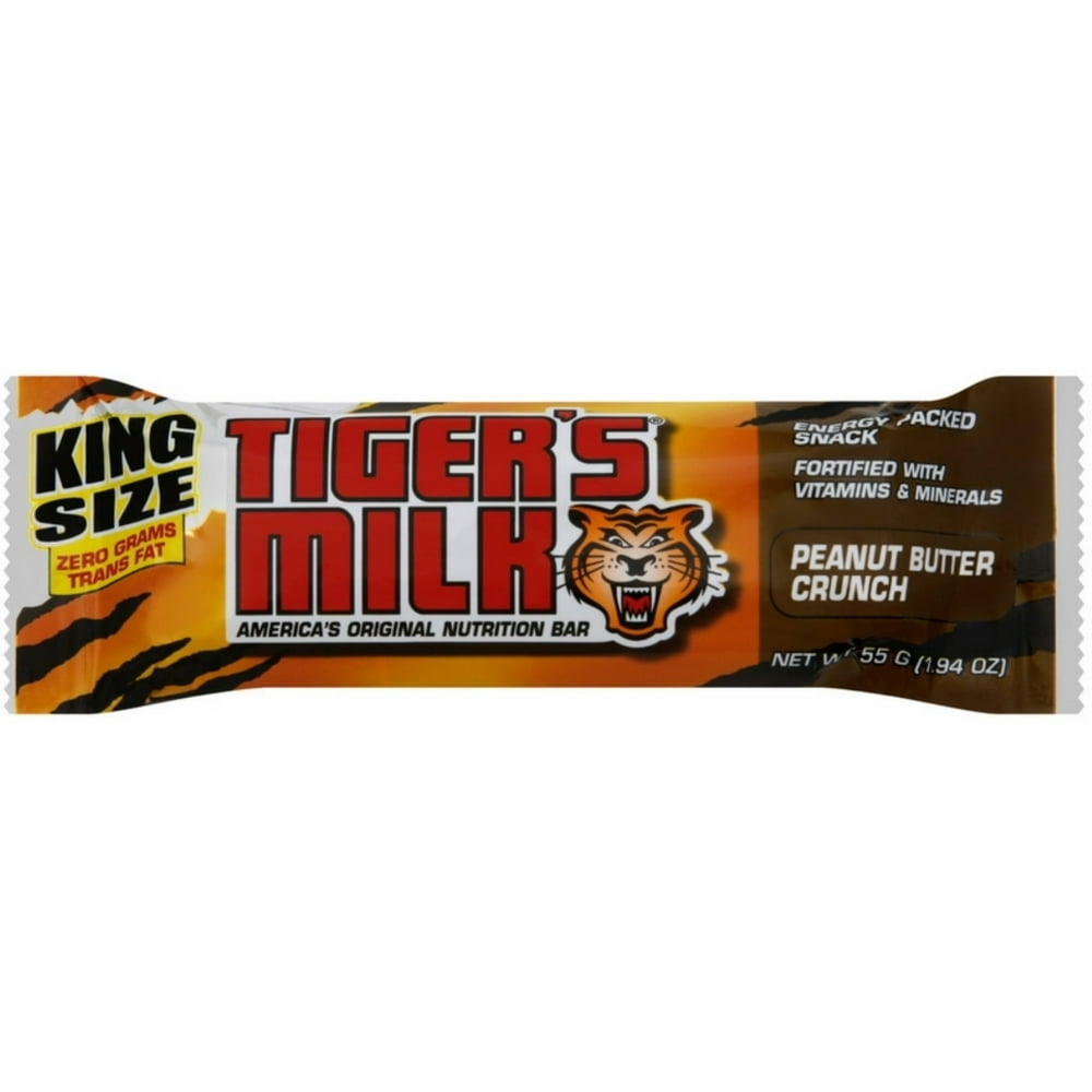 3 Pack Tiger's Milk King Size Energy Bar with Protein, 1.94 oz bars