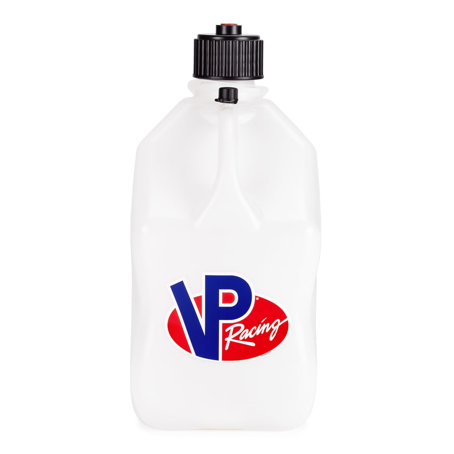 VP Racing 3522-CA, 5.5 Gallon Square Motorsport Jug, White & 14" Standard Hose (1 Pack)