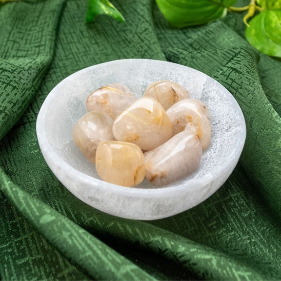 Down To Earth Selenite Round Bowl