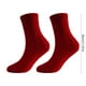 thumbnail image 3 of Medias Navideñas de Terciopelo Rojo para Invierno | Calcetines de Forro Polar Acolchado y Grueso para Mujer | Calcetines Suaves y Cálidos de Tela No Tejida para Dormir En Casa | Decoración Navideña p, 3 of 6