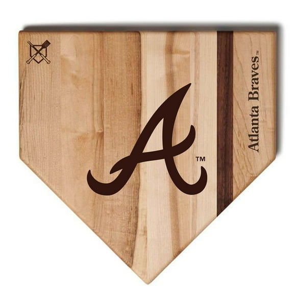 Baseball BBQ Atlanta Braves 17'' x 17'' Home Plate Cutting Board