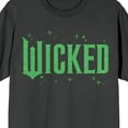 thumbnail image 2 of Wicked Glitter Green Title Art Adult Pepper Black Short Sleeve Tee-XL, 2 of 4