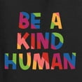 thumbnail image 6 of Wild Bobby, Be A Kind Human Positive Inspirational Slogan Inspirational/Christian Women Slim Fit Junior Tee, Black, Small, 6 of 6