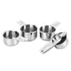 thumbnail image 4 of Dotinghux Juego De Tazas Medidoras De Acero Inoxidable De 8 Piezas Taza Medidora De Cocina Para Cocinar Y Hornear, 4 of 5