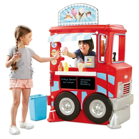 Little Tikes 2 in 1 Food  Truck  w 40 Piece Accessory Set  