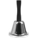 thumbnail image 1 of Campana de mano de acero inoxidable, campana de recepción de anillo de campana de servicio, para restaurante, barra de cocina de hotel y uso clásico de conserjería (1 unidad, plateado), 1 of 2