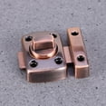 thumbnail image 1 of STRANDCHIC 1Set Zinc Slide Bolt Latch Cabinets Safety Lock Dark Red Color Rectangular Style For Office Use, 1 of 7