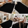 thumbnail image 6 of 3x5 Area Rugs, Black Non-Skid Rubber Backing Large Rectangle Rugs - Living Room Bedroom Home Office, Solid Color Farmhouse Black Indoor Floor Mat Carpets Washable Rug, 6 of 9