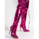thumbnail image 2 of Pofin-2 Metallic Thigh High Pointy Toe Boots, 2 of 4