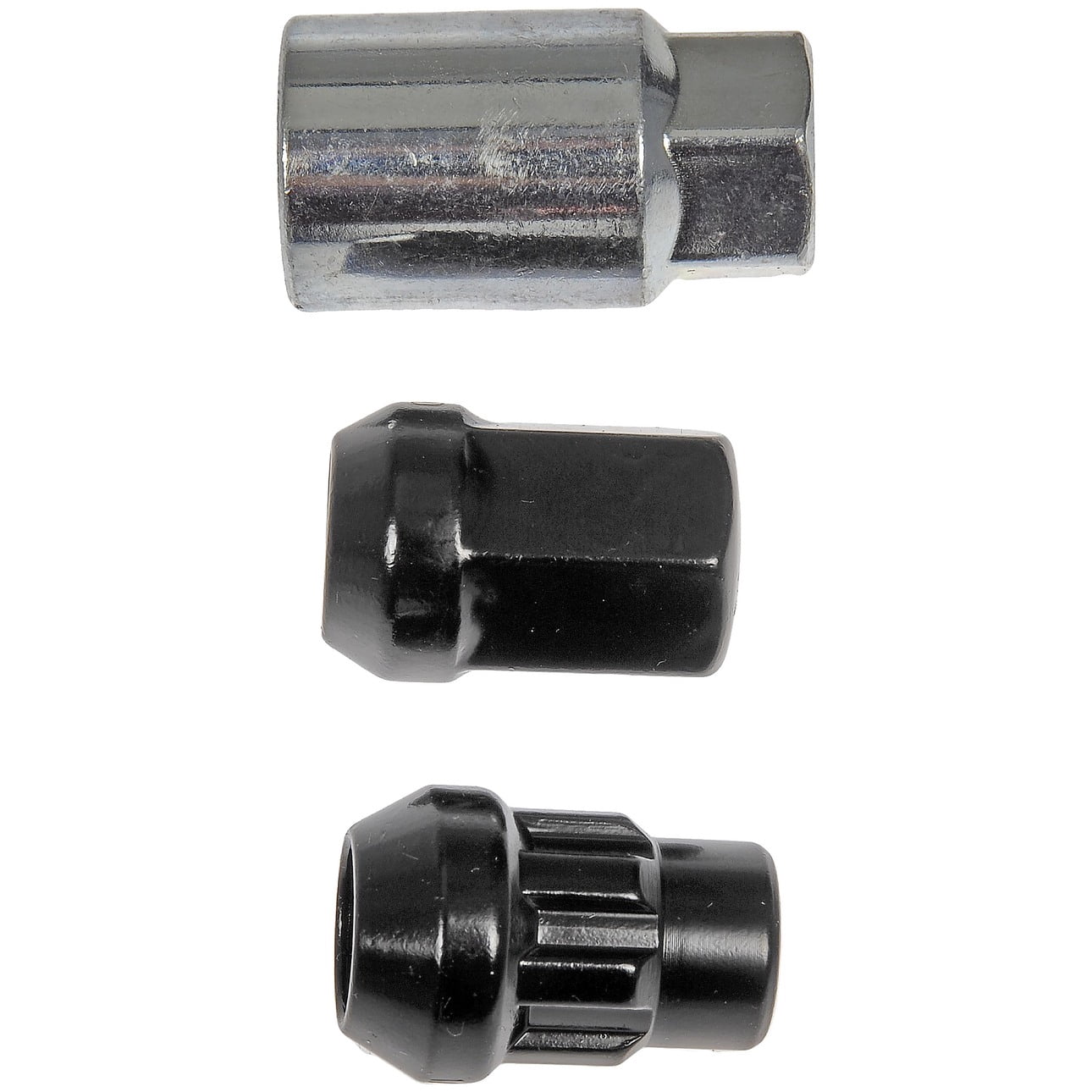 Dorman 713-275A Wheel Lug Nut for Specific Models, Black Chrome (Pack of 20)