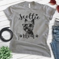 thumbnail image 2 of Scottie Mom, Unisex Women's Shirt, Scottish Terrier, Scottie Owner, Funny Dog Mom Gift, Dark Heather Gray, X-Small, 2 of 6