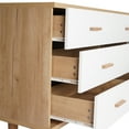 thumbnail image 4 of Modern Dresser for Bedroom, 6 Drawers Dresser with Wood Handles & Legs, 4 of 7
