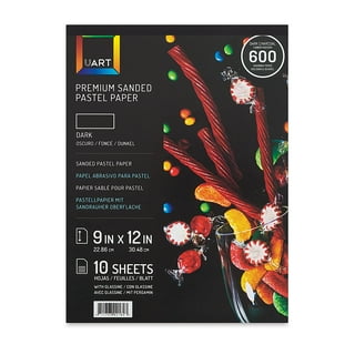 UArt Sanded Pastel Paper Pad - 400 Grit, 9'' x 12'', 10 sheets