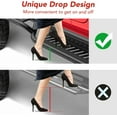 thumbnail image 4 of Running Boards w/Two Stairs Design All-Steel Build, Bolt-on Side Steps Compatible with 2018-2025 Jeep Wrangler JL 4 Door, Black Powder Coated Nerf Bar, 4 of 7