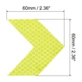 thumbnail image 2 of Uxcell Reflective Stickers, 20 Pack 2.36 x 2.36 Inch Adhesive Night Arrow Shape Safety Tape Reflector, Green, 2 of 5