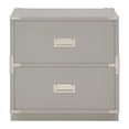 thumbnail image 4 of Wellington 2 Drawer Engineered Wood Cabinet in Gray, 4 of 11