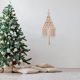 thumbnail image 4 of Adornos navideños, adornos navideños, regalos navideños, tapiz de árbol de Navidad tejido a mano bohemio, tapiz con borlas para sala de estar infantil, dormitorio, tapiz de punto, 4 of 5