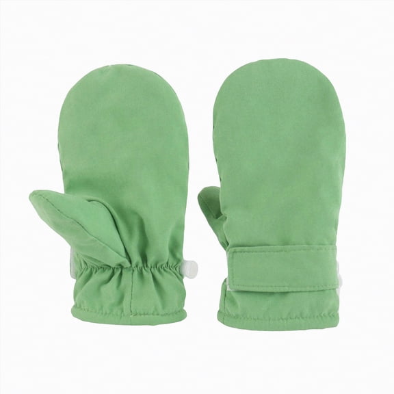 CAICJ98 Infant Baby Toddler Kids Winter Mittnes Lined Fleece Warm Waterproof Ski Snow Gloves for Boys Girls 6-12 Months,Green