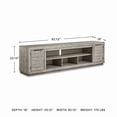 thumbnail image 3 of Ashley Furniture Naydell Wood TV Stand for TVs up to 105" in Light Gray, 3 of 12