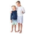 thumbnail image 4 of Rash Guard Rugged Butts, manga larga, azul marino, para niños de 6 a 12 años, 4 of 10