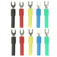 thumbnail image 2 of Connecteur de Fil de Type 10pcs U, 4mm / 0,2 Po Y Type de Conversion Insert Fourche Bêche Connecteur de Fil U Type Connecteur de Borne de Sertissage Bornes de Sertissage Électriques pour Multimètre Électronique, 2 of 8