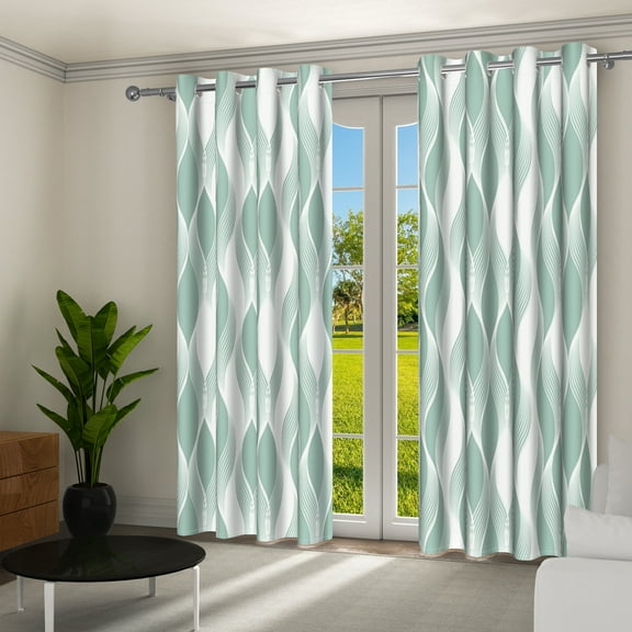 Aofoto Blackout Curtains for Bedroom, Full Room Darkening Grommet Curtains for Living Room,52x84 inches,2 Panels