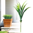 thumbnail image 3 of 1 Pcs Artificial Cymbidium Plant, Faux Greenery Stems for Pot or Vase Faux Orchid Stems That Look Real for Indoor Home Office Farmhouse Decoration 17.3", 3 of 9