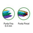 thumbnail image 2 of Plumones Lettering Doble Punta /fino Marcadores Deli 24pza, 2 of 4