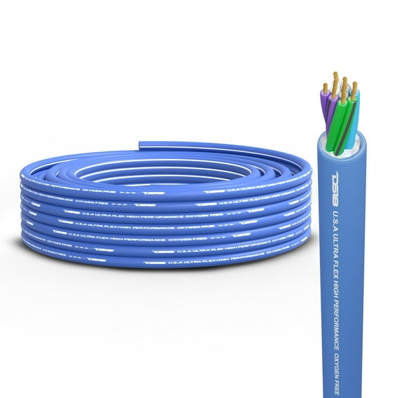 25 Feet 18 GA Oxygen Free 9 Conductor Ultra Flex Speaker Speed Wire DS18