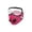 Hot Pink, variant on Reusable Dual Air Breathing Valve Face Mask Cover with Activated Carbon Filter (Sky Blue Cycling)