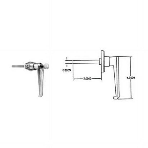 Buyers Products BUYB2394L Chrome Locking Door Handle