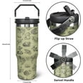 thumbnail image 4 of 30oz Frog Tumbler with Handle and Straw, Stainless Steel Insulated Frog Cup with Top Handle and Lid, Frog Coofee Mug Gifts for Women Men, 4 of 6