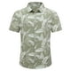 thumbnail image 1 of Camisa De Botones Para Hombre Camisas y camisas de manga corta con estampado de playa suelta informal para hombre de verano europeo y americano (Green, XXL), 1 of 2
