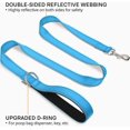 thumbnail image 2 of LAICAIW Double-Sided Reflective Dog Leash, 6 FT/5 FT/4 FT, Padded Handle Nylon Dogs Leashes for Small & Medium Dogs Walking, Sky Blue, 4FT, 2 of 7